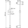 Душевая штанга 58,9 см WASSERKRAFT WIESE A192
