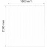 Шторка для ванной WASSERKRAFT LEINE SC-38101