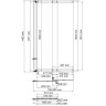 Шторка на ванну WASSERKRAFT MAIN 41S02-80WS