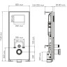 Система инсталляции для унитазов WASSERKRAFT ABENS 20TLT.010.ME.BL.CH01
