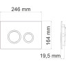 Система инсталляции для унитазов WASSERKRAFT ABENS 20TLT.010.ME.BL.CH01