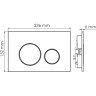 Система инсталляции для унитазов WASSERKRAFT ABENS 20TLT.010.ME.BL.CH02