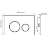 Система инсталляции для унитазов WASSERKRAFT ALLER 10TLT.010.ME.PB02