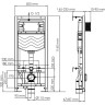 Система инсталляции для унитазов WASSERKRAFT ALLER 10TLT.010.ME.PG02
