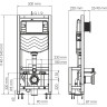 Система инсталляции для унитазов WASSERKRAFT DILL 61TLT.010.ME.BN02