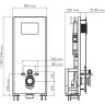 Система инсталляции для унитазов WASSERKRAFT GLAN 66TLT.010.ME.BL.MB03