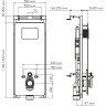 Система инсталляции для унитазов WASSERKRAFT SALM 27TLT.010.ME.BL.PG02