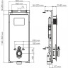 Система инсталляции для унитазов WASSERKRAFT SALM 27TLT.010.ME.WH.RG04