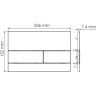 Система инсталляции для унитазов WASSERKRAFT VILS 56TLT.010.ME.MG04