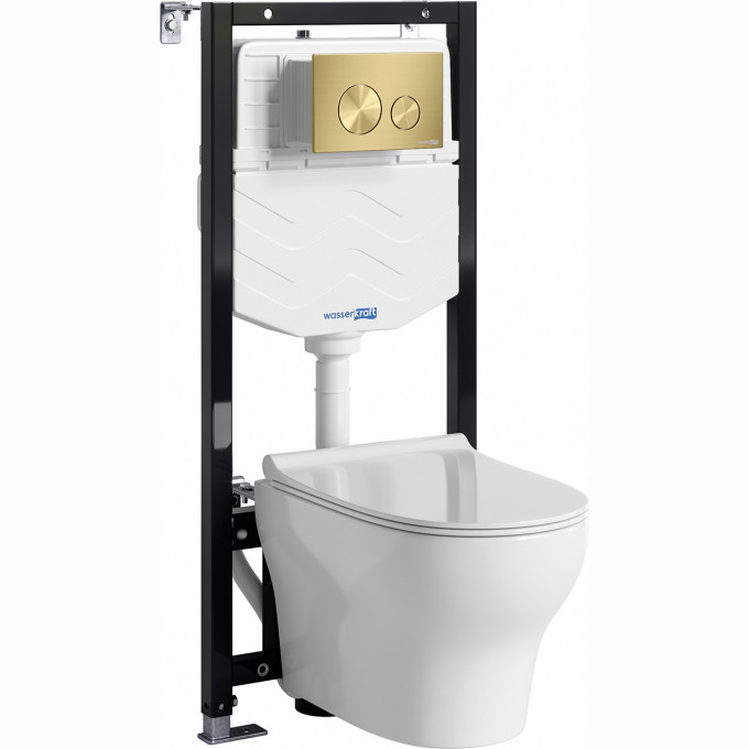 Система инсталяции с унитазом WASSERKRAFT ALLER 10TLT.010.ME.MG02.H001