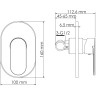 Смеситель для душа WASSERKRAFT ELBE 7451